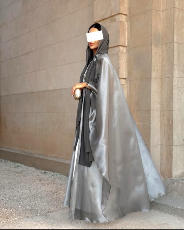 Elegant Grey Abaya