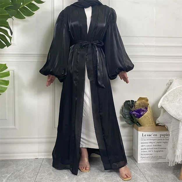 Black Organza Abaya